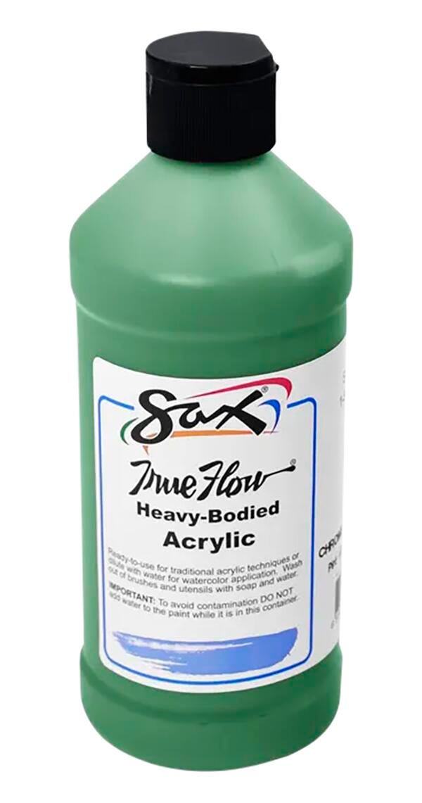 Sax Heavy Body Acrylic Paint, 1 Pint, Chrome Oxide Green 1572457